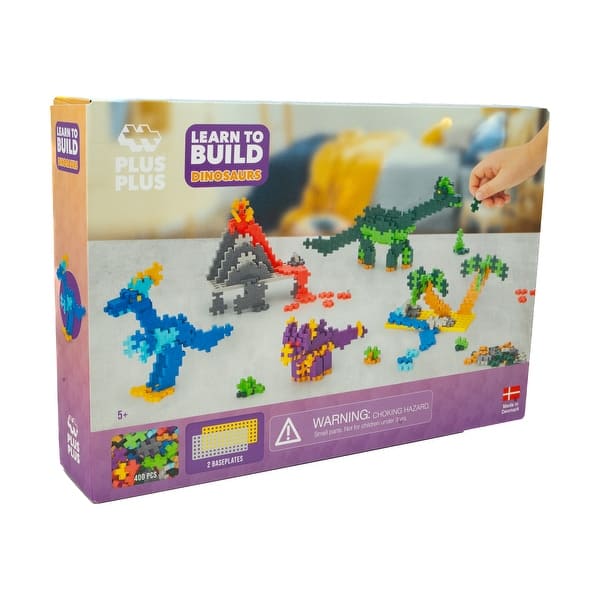 slide 2 of 6, Learn to Build - Dinosaurs - 400 Pcs - N/A