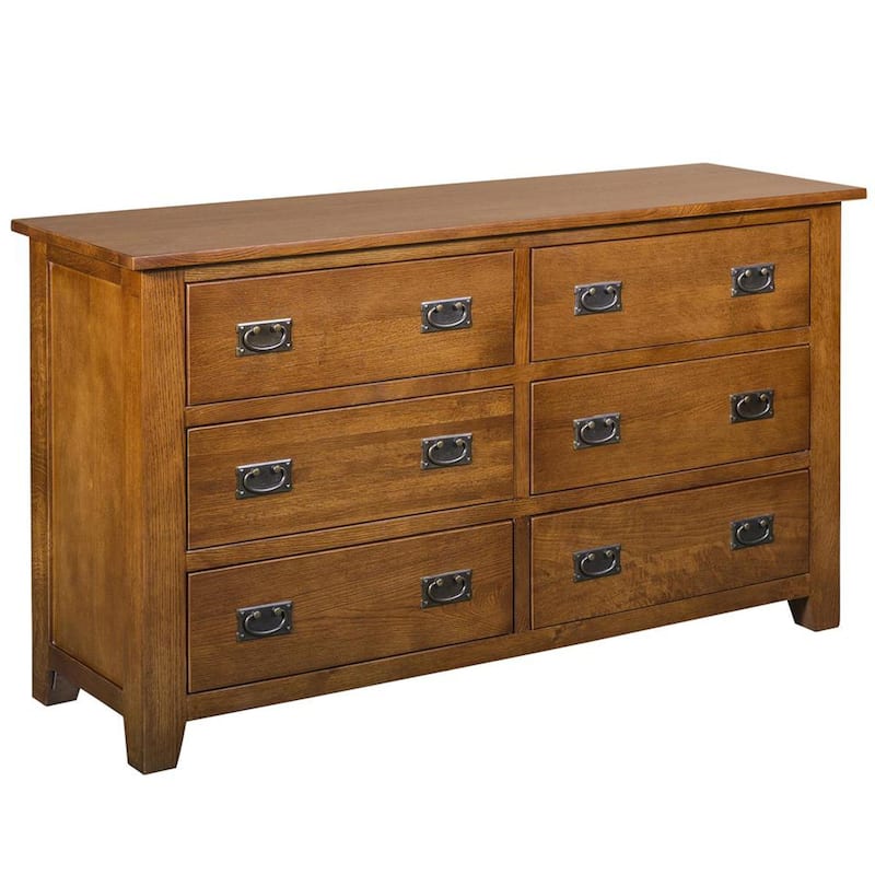 Mission 6 Drawer Dresser - Michael's Cherry - Cherry - 6-drawer