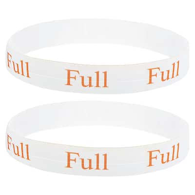 Bed Sheet Organizer Bands 325x38mm Storage Bands, White/Orange, FULL - White/Orange