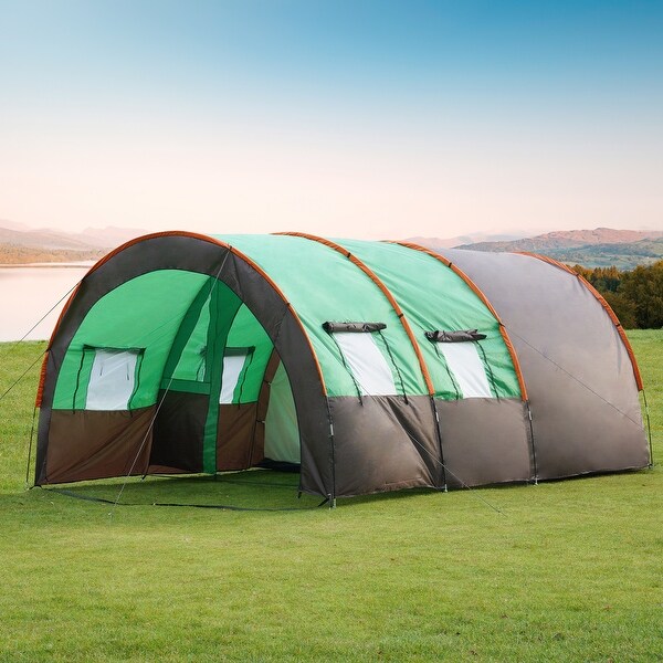 テント・タープ green stage Two Room Tunnel Tent RESPITE 2 PERSON EXTENDED TUNNEL TENT, Pine green
