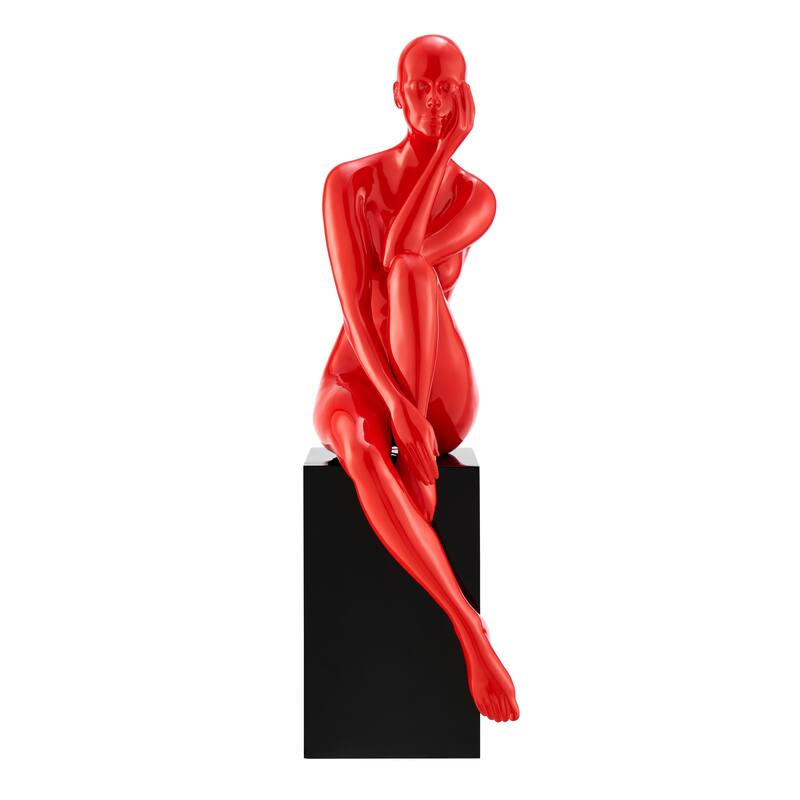 Lady Antoinette Resin Sculpture with Base - N/A