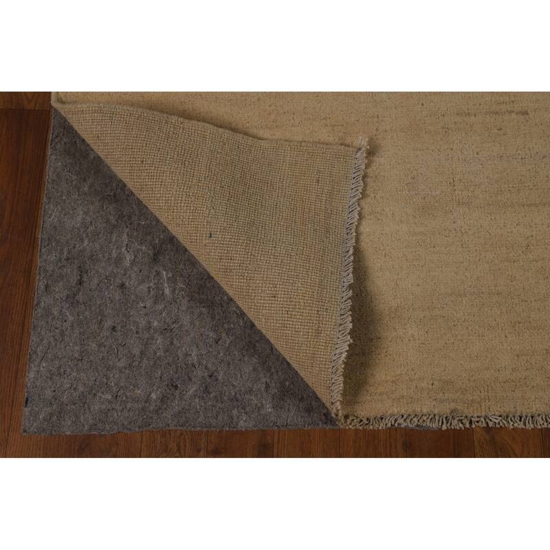 Solid Gabbeh Oriental Area Rug Handmade Wool Carpet - 8'2" x 9'11"