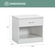 preview thumbnail 5 of 8, OS Home and Office Furniture Model 6011K Complete 4 Piece Bedroom Set in White