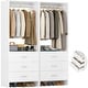 preview thumbnail 24 of 81, Cimly Closet System with Wood Drawers and Hanging Rods, Organizer Wardrobe for Walk-in and Reach-in Closet