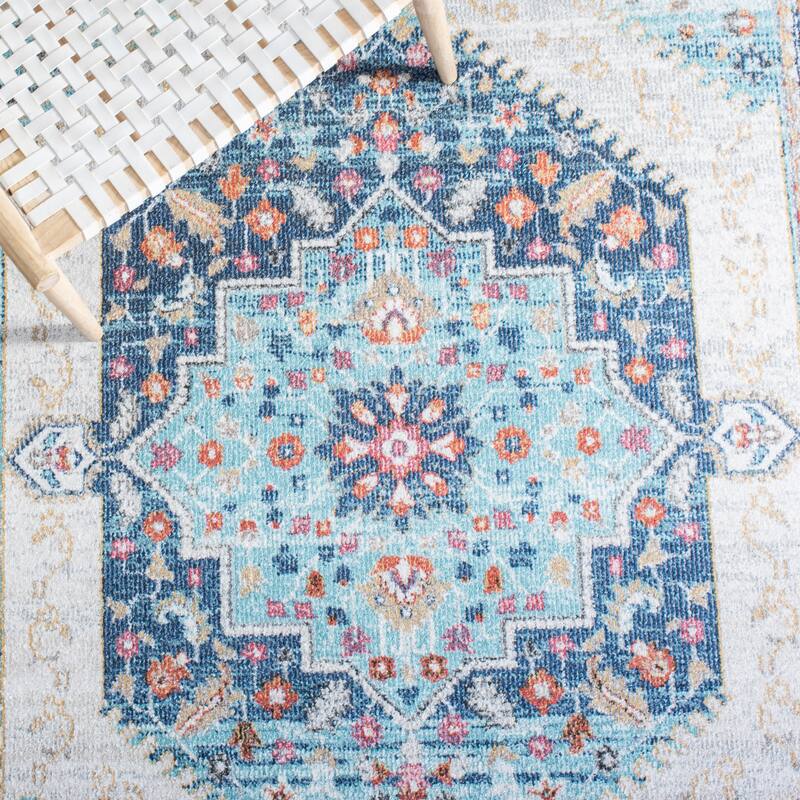 SAFAVIEH Phoenix Ivanne Boho Medallion Distressed Rug
