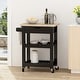 preview thumbnail 8 of 16, Dade Kitchen Cart with Wheels by Christopher Knight Home