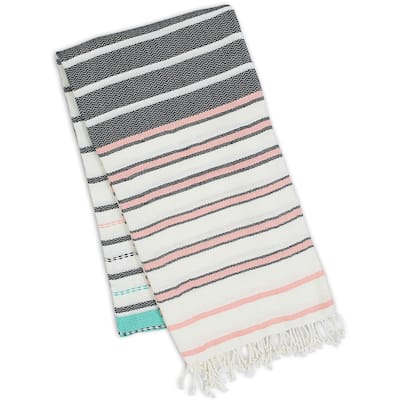 DII Palms Stripe Fouta Towel