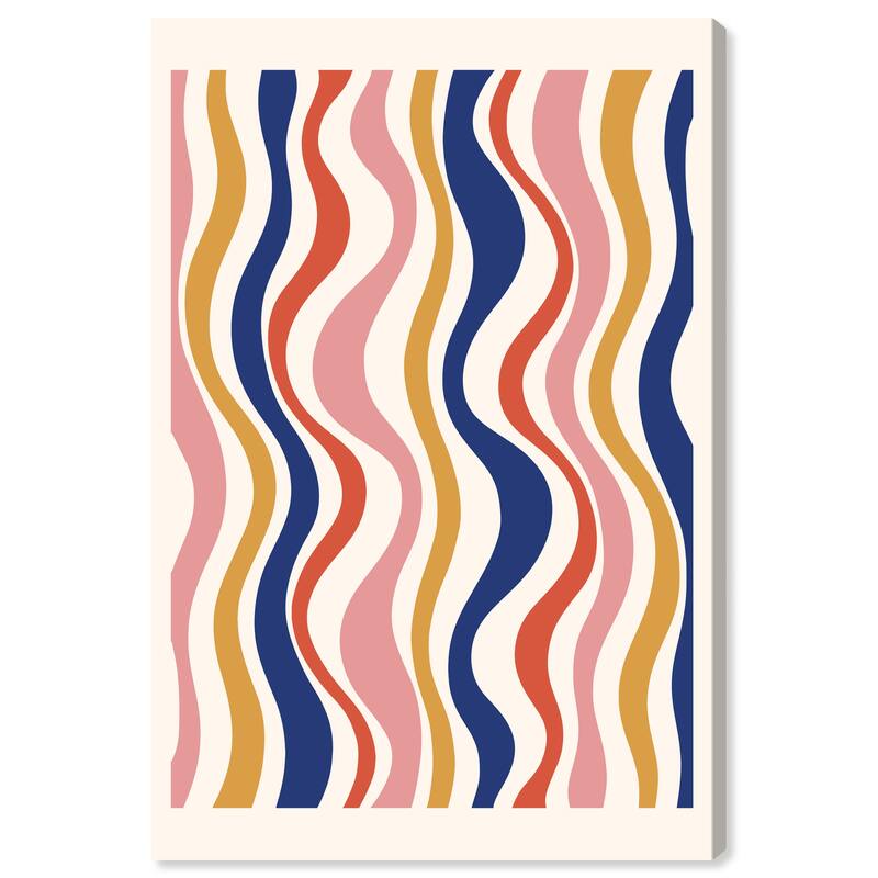 Wynwood Studio Canvas Advertising Musical Fall Poster Pink and Light Pink Modern & Contemporary Wall Art Canvas Print