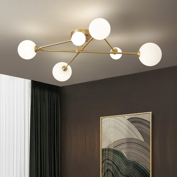 Brass opal ceiling light 2025