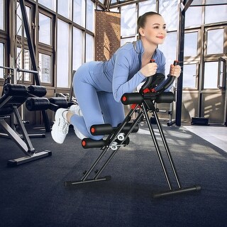 Foldable Adjustable Core Abdominal Trainer with 3 Adjustable Resistance ...