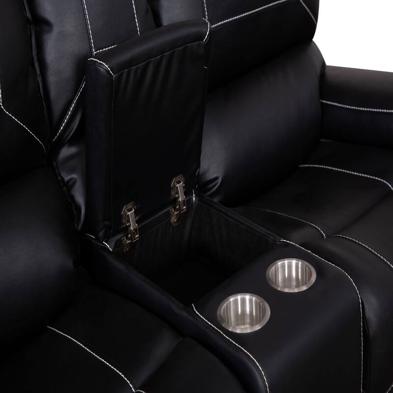 Contemporary Reclining Seating Collection Functional Sectional Sofa Set