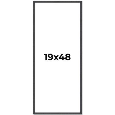 19x48 Frame Brown Picture Frame - Complete Modern Photo Frame Includes