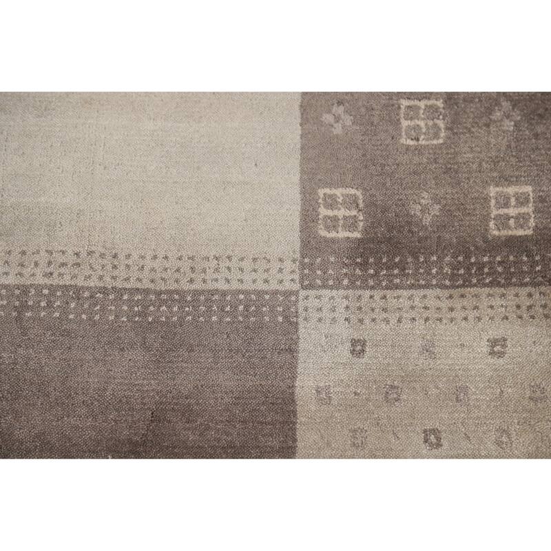 Gabbeh Tribal Indian Area Rug Hand-Knotted Wool Carpet - 5'4" x 7'7"