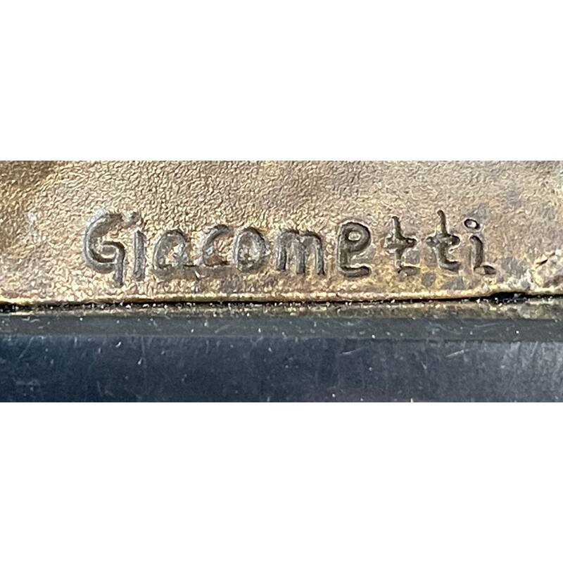 Bust Of Diego After Alberto Giacometti Bronze Metal Brutalist Head Statue Sculpture