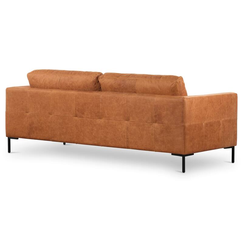 Poly & Bark Calle 90" Sofa - Full Grain Genuine Italian Leather