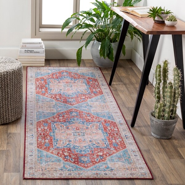 Livabliss Mitika Vintage Medallion Area Rug - On Sale - Bed Bath