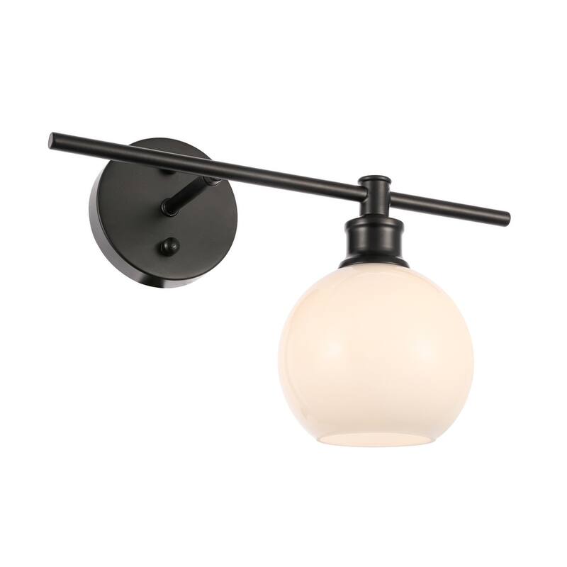 Collins 1-Light Glass Right Wall Sconce - 14.7/9.8