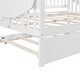 preview thumbnail 39 of 72, Elegant Design Daybed with Trundle Bed, Wooden Sofa Bed for Bedroom Living Room, Wood Platform Bed Frame for Kids Teens Guests