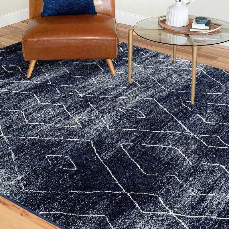 Mayson Mid-Century Modern Diamond Indoor Area Rug