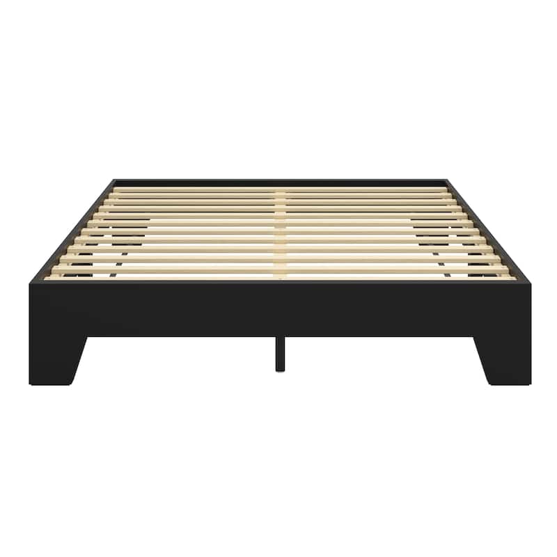 Boyd Sleep Lugano Wood Platform Bed Frame, Modern No Headboard Design, Easy Assembly