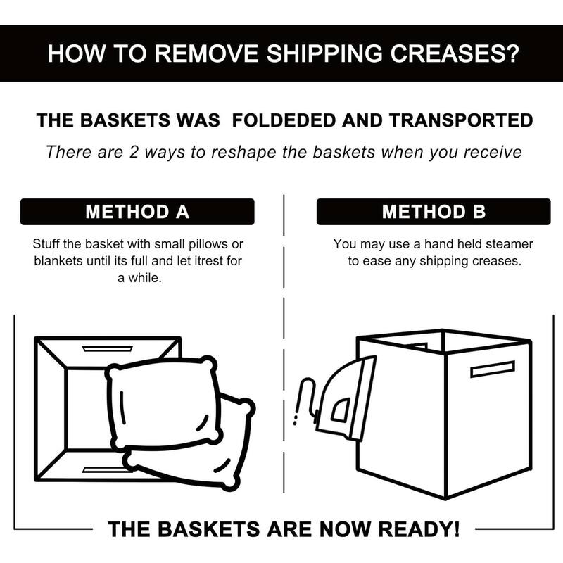 Storage Cubes 11 Inch Storage Bins-3-Pack, Cotton Rope Woven Baskets - 11"L x 11"W x 11"H