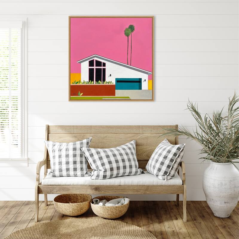 Sunkissed Suburbia 6 by Jan Weiss Framed Canvas Wall Art Print