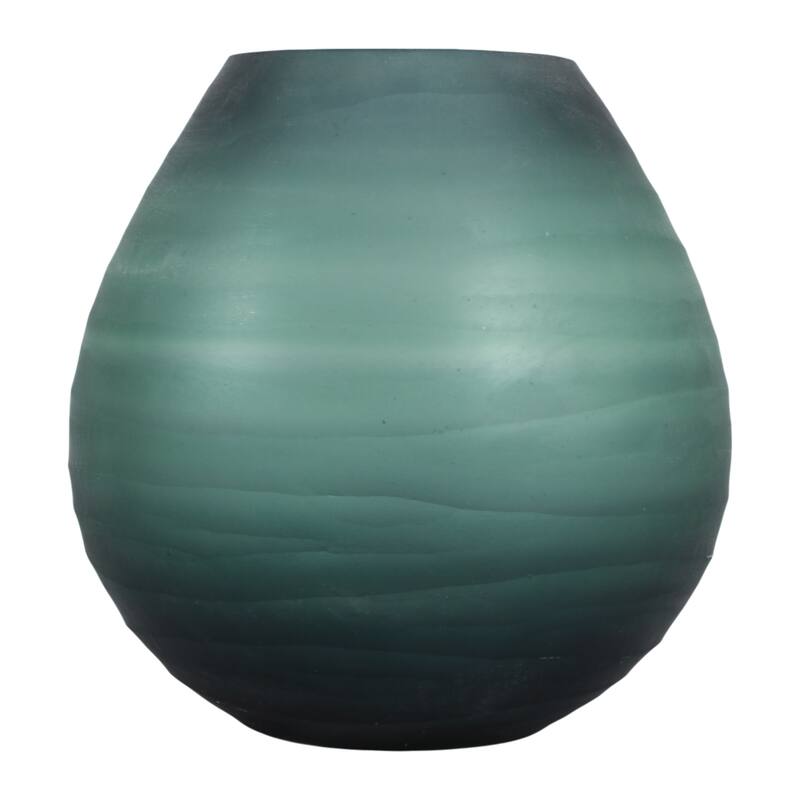 Glass Decorative Vase Modern Sleek Curved Silhouette Minimalist Design