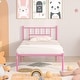 preview thumbnail 4 of 31, VECELO Twin Size Kids Bed Frame, Easy-to-assemble Metal Twin Platform Bed Frame with Under-bed Storage