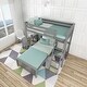 preview thumbnail 20 of 22, Max and Lily L Shaped Twin over Twin Bunk Bed with Desk