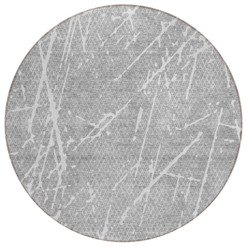 HomeRoots Abstract Transitional Rectangle Outdoor Rug