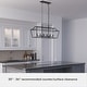 preview thumbnail 18 of 18, Hunter Laurel Ridge 6-Light Linear Chandelier - Kitchen Island, Dining Room - Modern Farmhouse, Candle, Industrial, Transitional