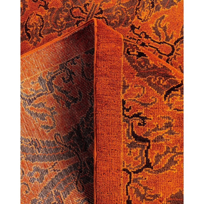 Vibrance One-of-a-Kind Handmade Area Rug - Orange, 5' 2" x 6' 4" - 5' 2" x 6' 4"