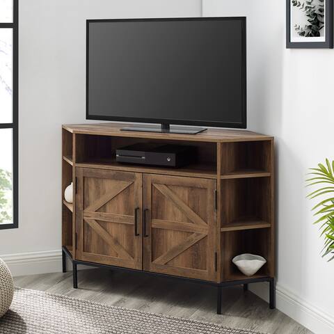 Middlebrook Designs Rustic 48-inch Corner TV Stand Console
