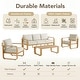preview thumbnail 81 of 122, Spruce & Spring Outdoor Patio Furniture Set Aluminum Sofa Accent Chair