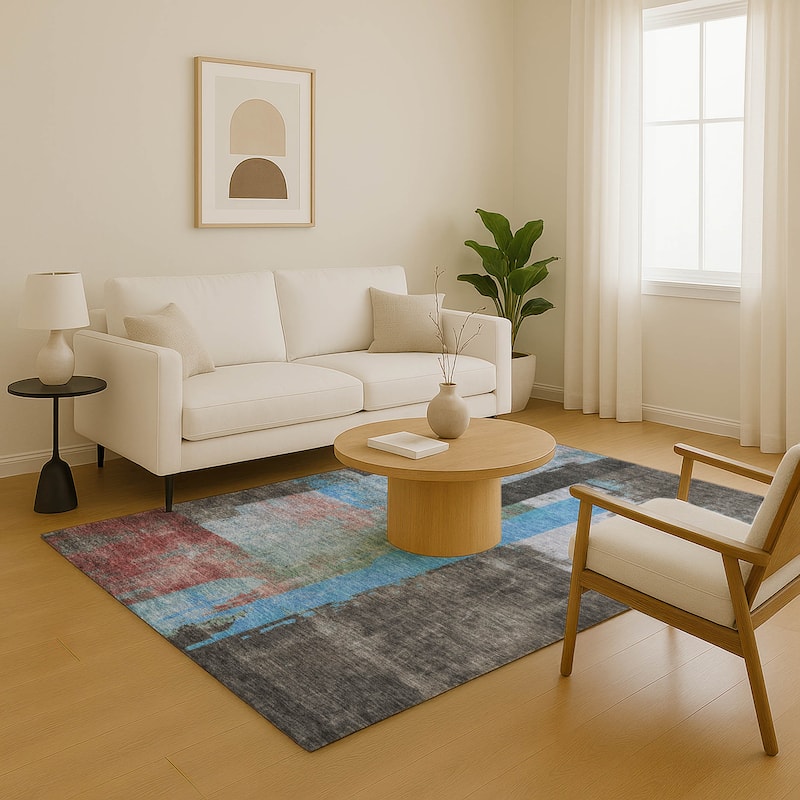 Premium Washable Super Soft Abstract Contemporary Mayfield Rug