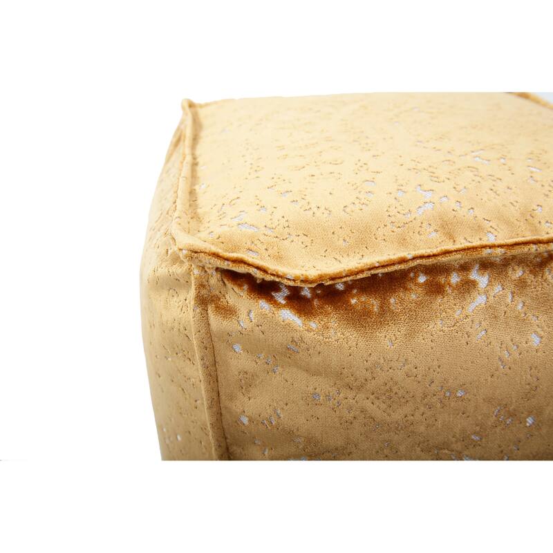 Allan Andrews Square Pouf Pasini Gold