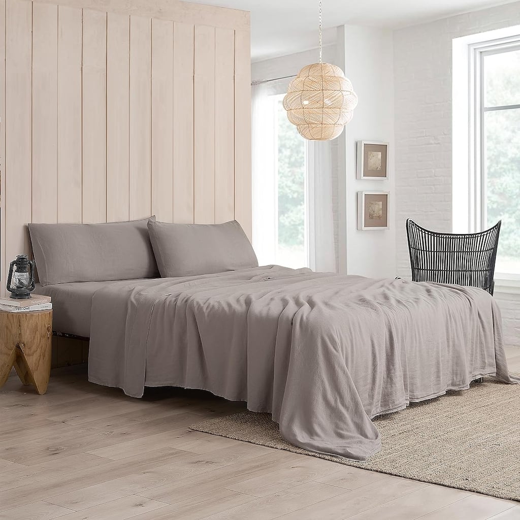 Dark Sky Reserve® - Bamboo Linen Sheet Set - Portugal Made - Driftwood Taupe