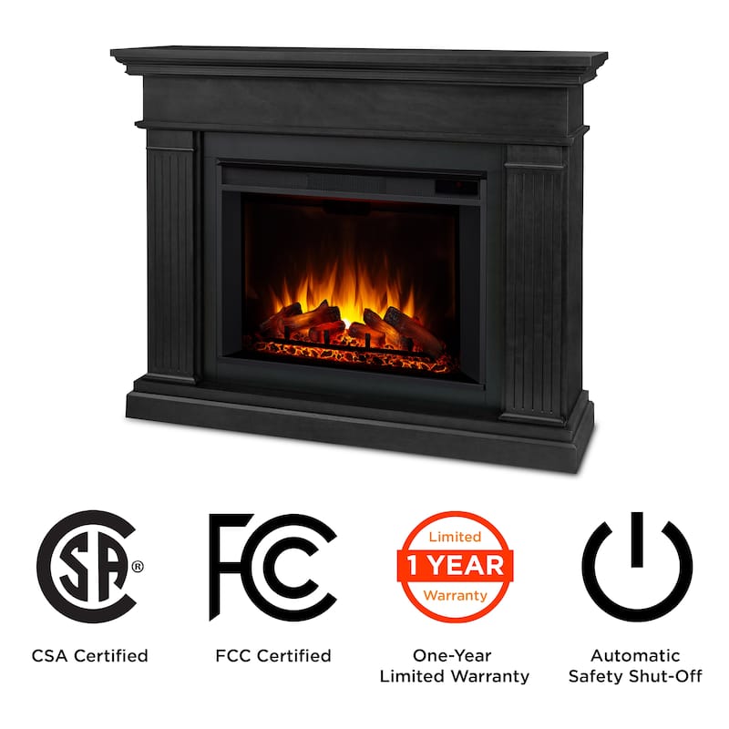 Centennial 55.5" Electric Grand Fireplace in Black by Real Flame