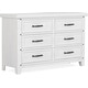 preview thumbnail 1 of 5, Evolur Andorra Double Dresser Weathered White