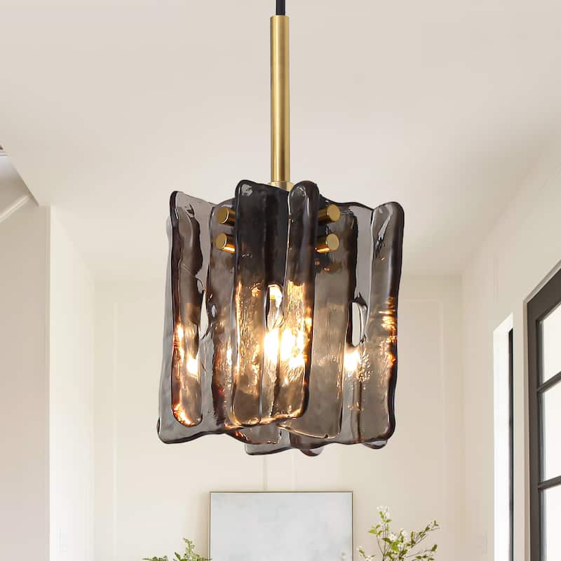 Modern 1-Light Pendant Lights Glass Island Light