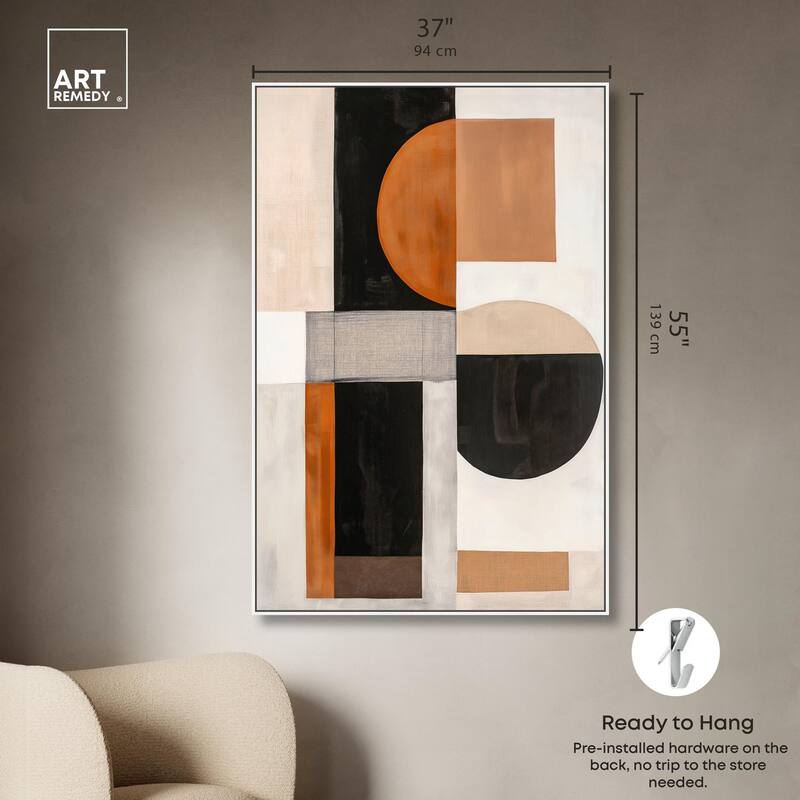 Divided Circle I Canvas by Art Remedy