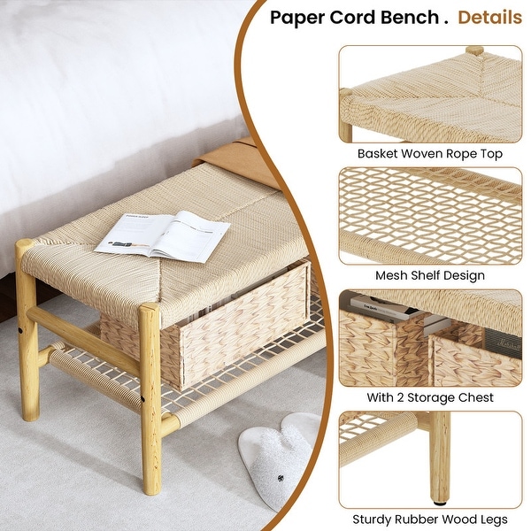 Boho bed bench sale