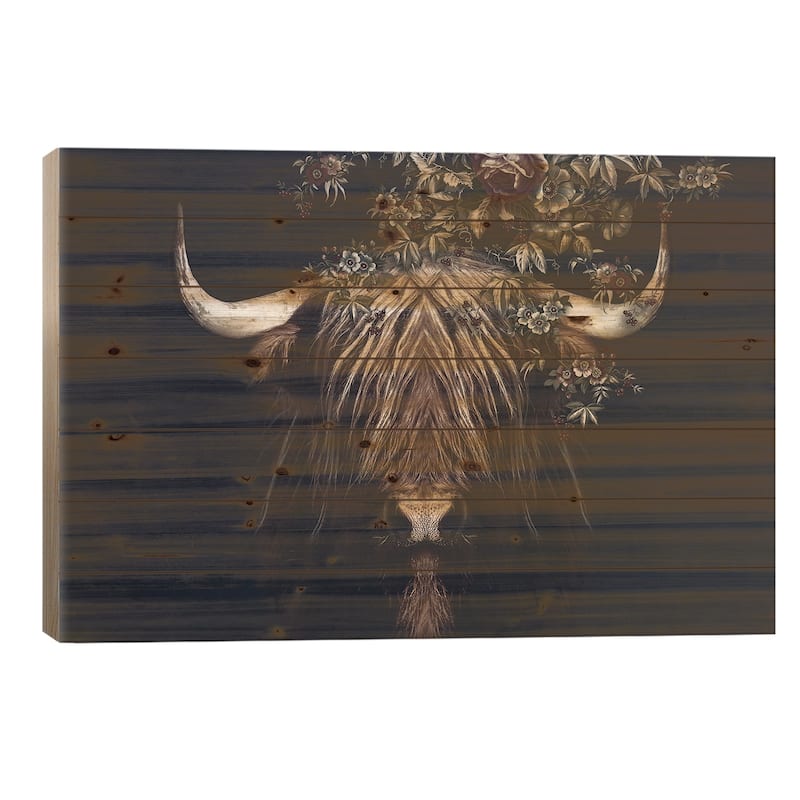 Highlander II Print On Wood by Wouter Rikken - Multi-Color - 18x26x1.5