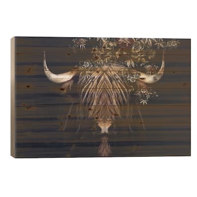 Highlander II Print On Wood by Wouter Rikken - Multi-Color