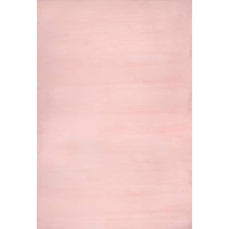 Nuloom Layne Soft Silky Faux Rabbit Fur Area Rug