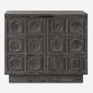 2-Door Storage Cabinet - 39.5" - Ebony Stained Finish