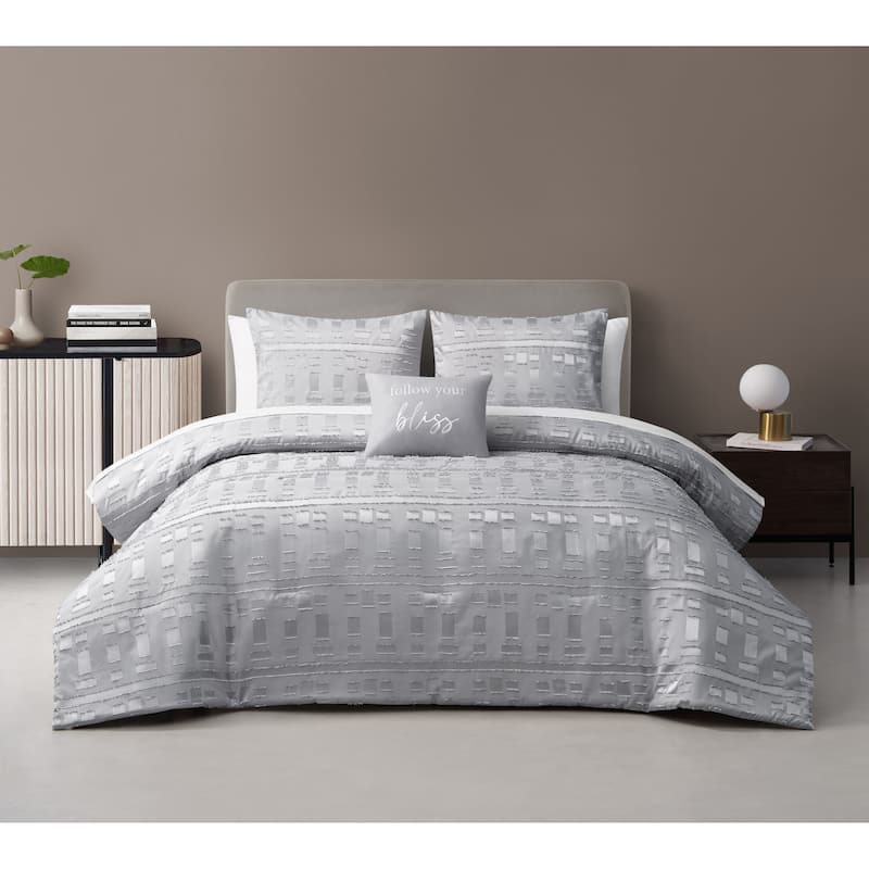 Coco 8 Piece Bed in a Bag - Grey - King - 8 Piece