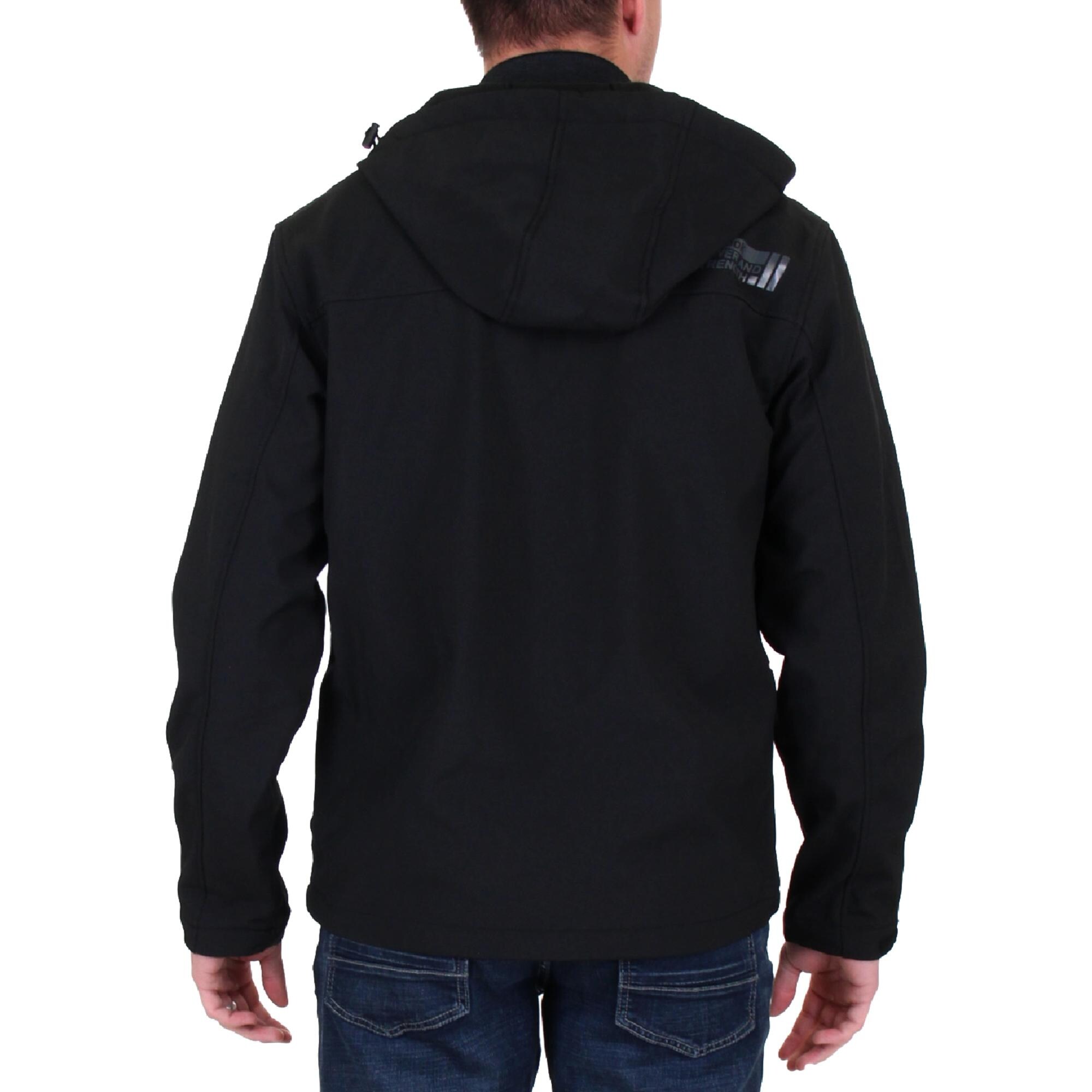 reebok men's softshell swacket jacket