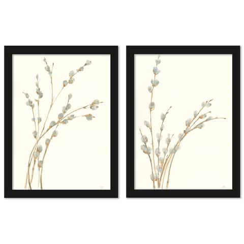 Willows by Wild Apple - 2 Piece Black Framed Print Set
