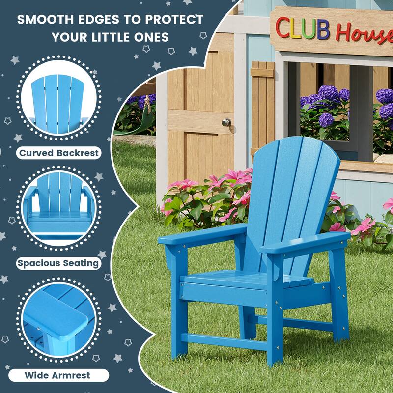 Laguna Kids Outdoor Poly Adirondack Chair (Set of 4)